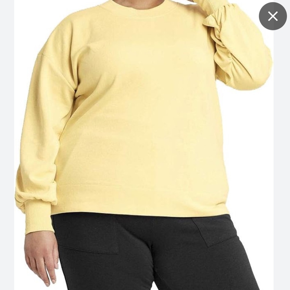 Ava & Viv Women's Sweatshirt lemon XL - Picture 3 of 10